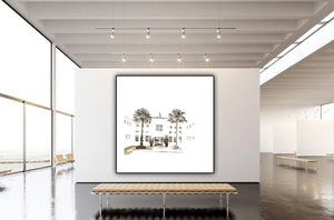 Balmoral Bather's Pavillion. Limited Edition Print. Square