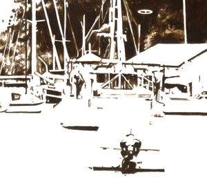 Careel Bay. Pittwater. Limited Edition Print Square.