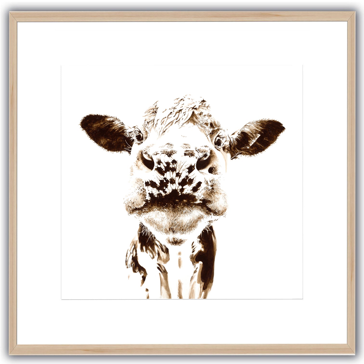 Nosey Daisy. Limited Edition Print. Square